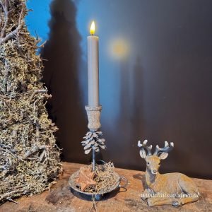 Kandelaar Rustic || Dennenappel.