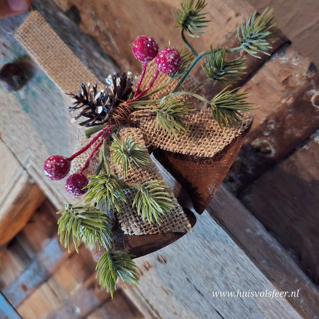 Kersthanger met klokjes - Afbeelding 2