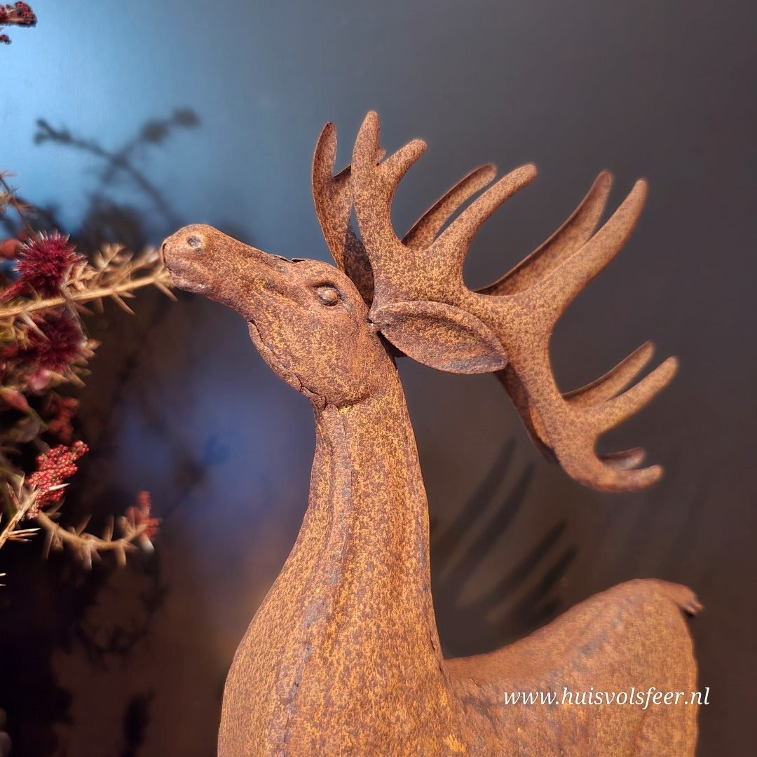 Roestkleurig Hert- "Omhoogkijkend" - Afbeelding 3