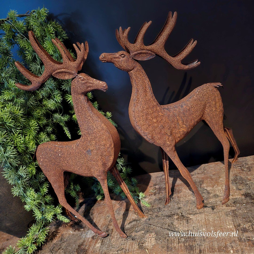 Roestkleurig Hert- "Omhoogkijkend" - Afbeelding 6