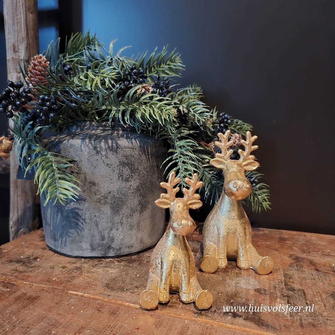 Rendier Zittend || 11 cm - Afbeelding 2