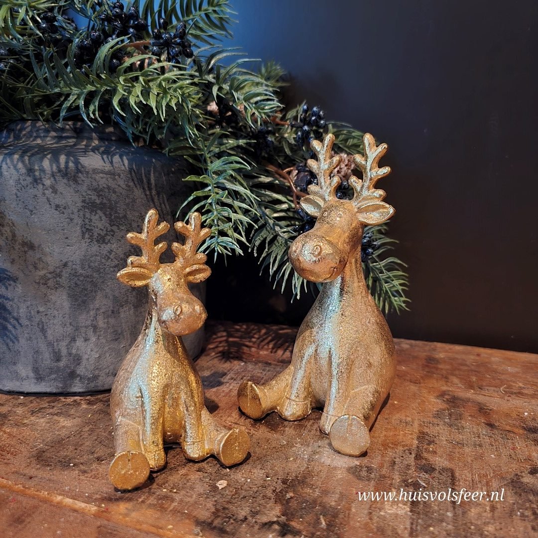Rendier Zittend || 11 cm