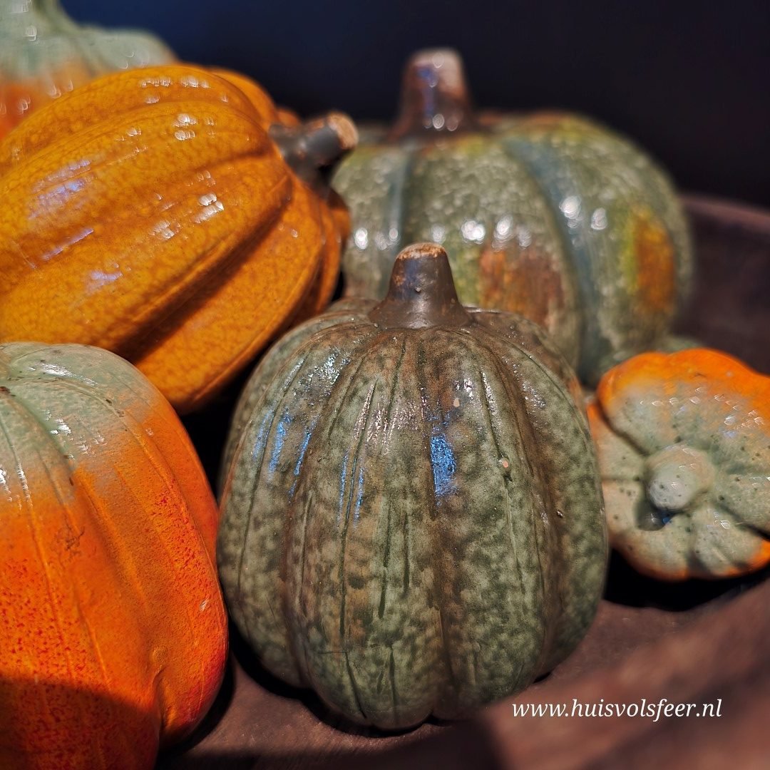 Set van 3 pompoenen || 10 cm - Afbeelding 11
