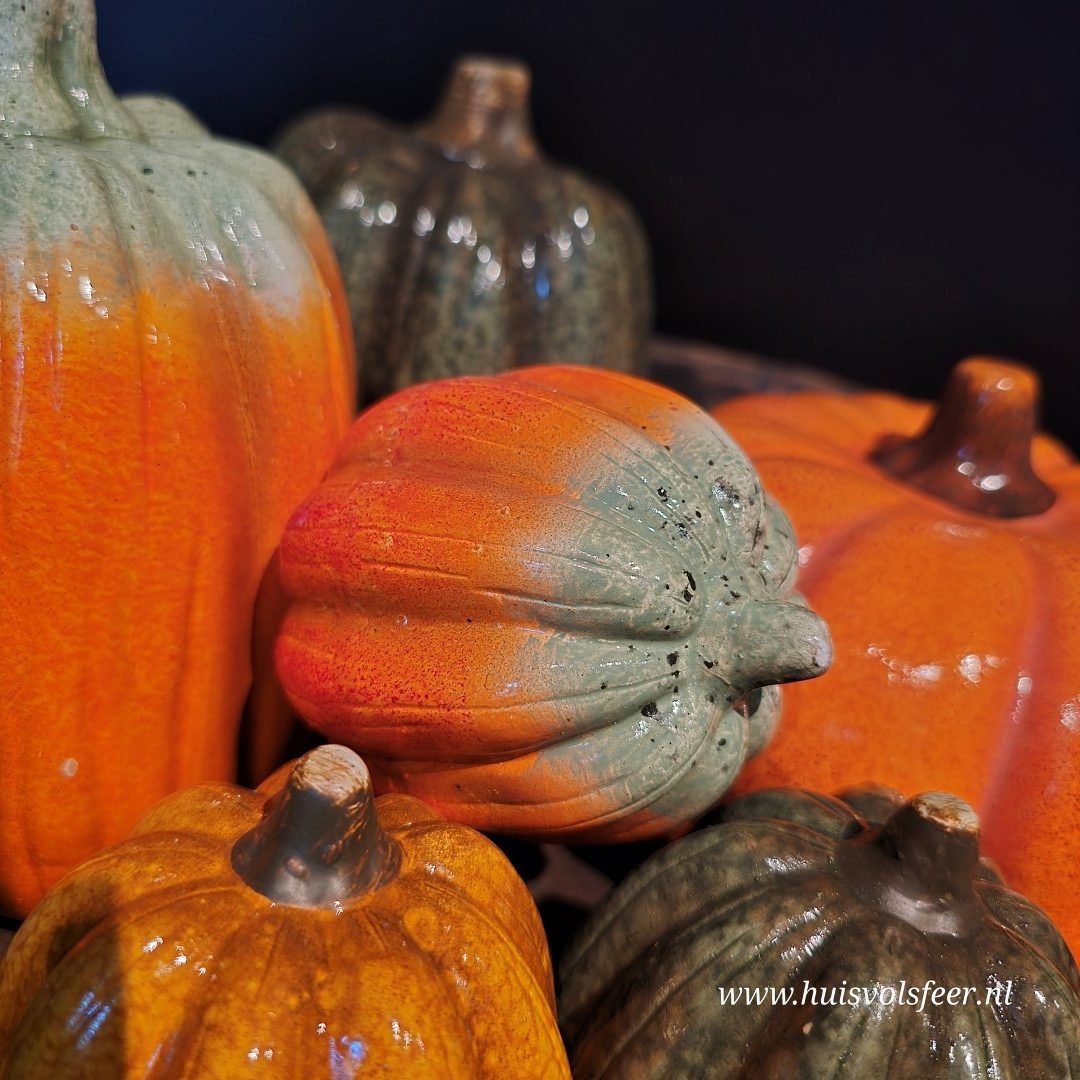 Set van 3 pompoenen || 10 cm - Afbeelding 13