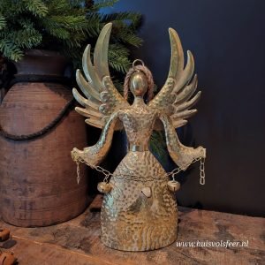 Engel Rustique – Metaal met jute touw || 42 cm