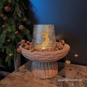 Plateau Paulownia- Hout Bruin || 28 cm.