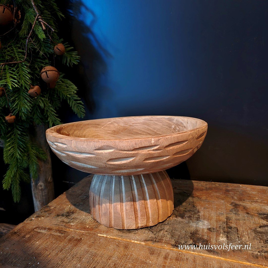 Plateau Paulownia- Hout Bruin || 28 cm. - Afbeelding 12