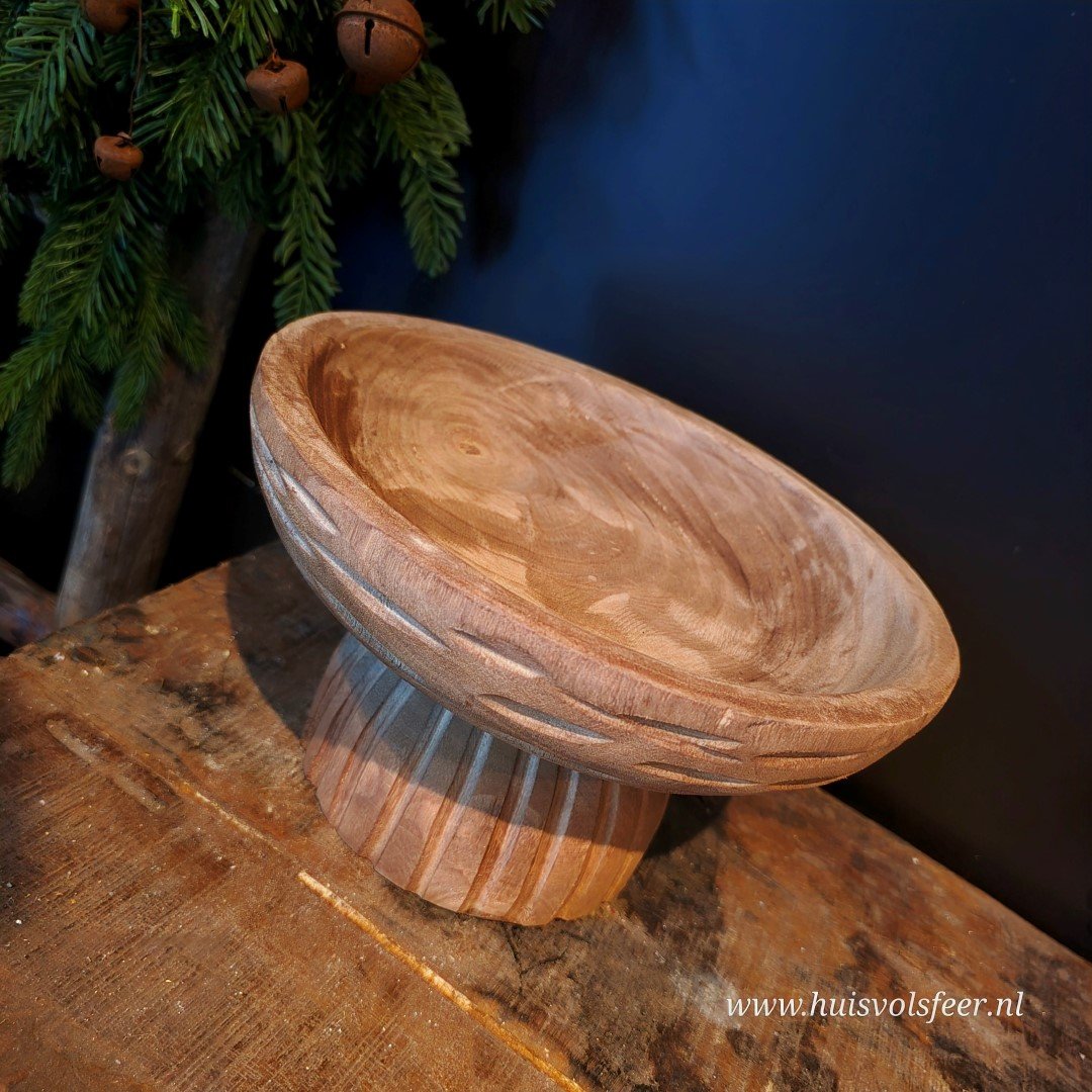 Plateau Paulownia- Hout Bruin || 28 cm. - Afbeelding 13