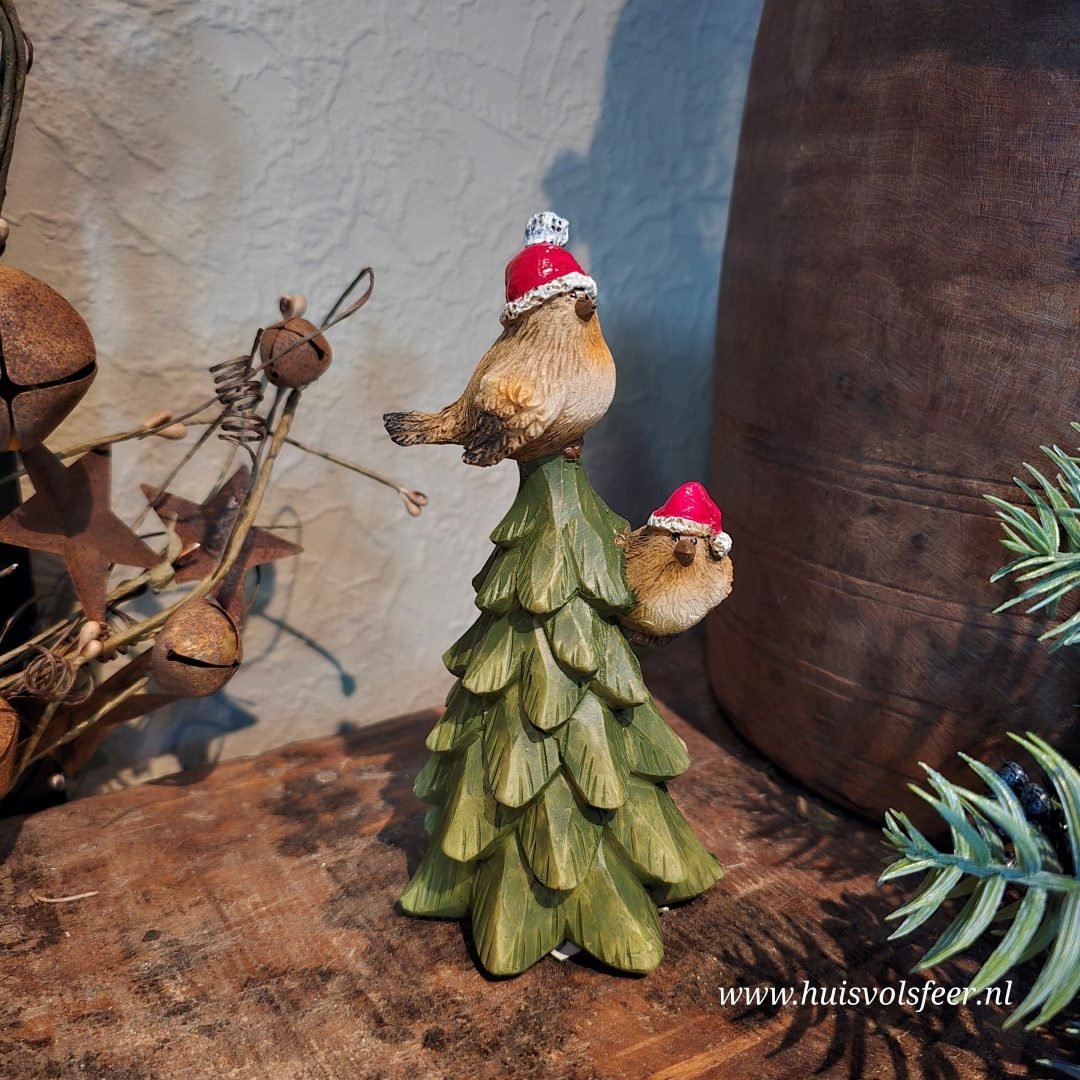 Ornament Kerstboom met Vogeltjes - Afbeelding 2