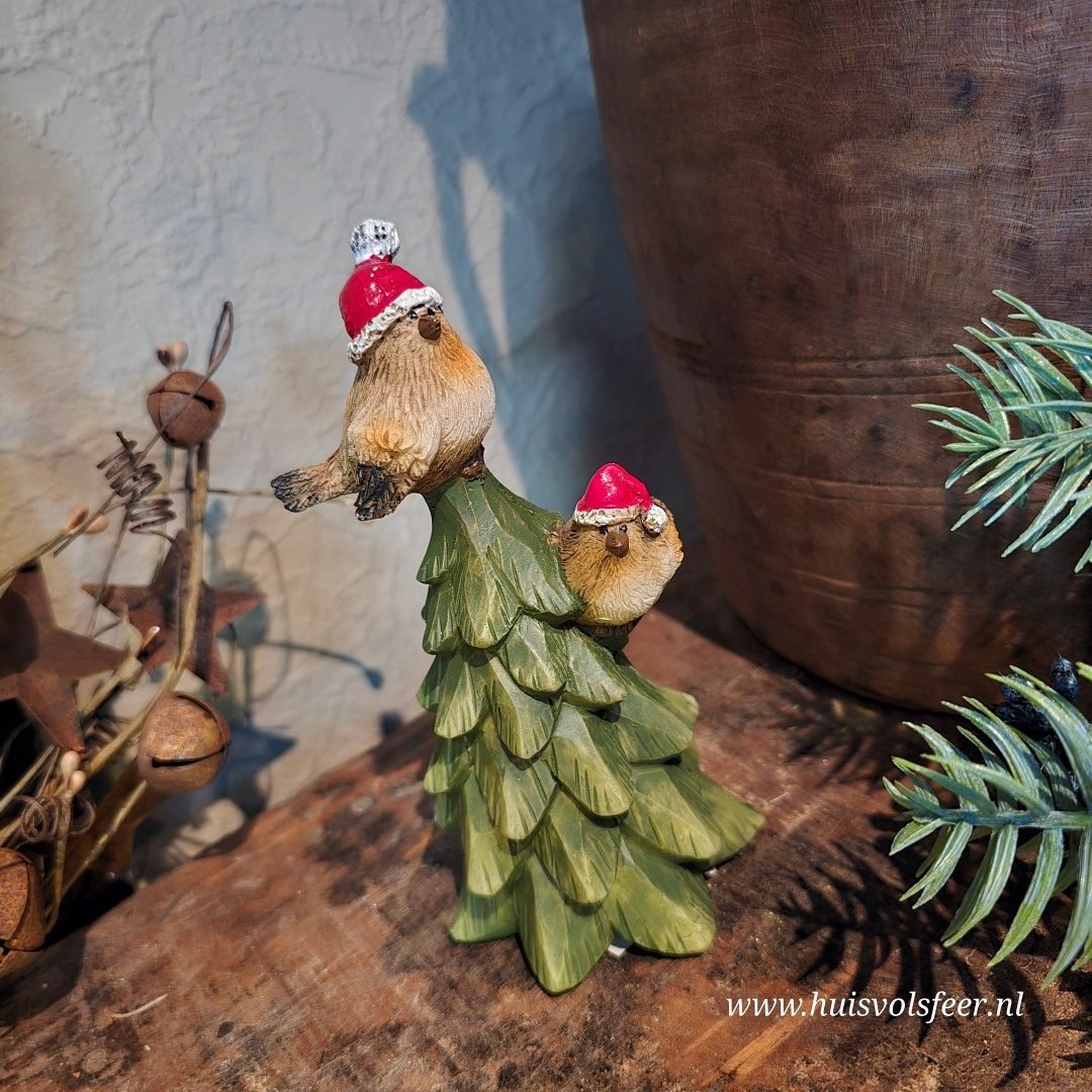 Ornament Kerstboom met Vogeltjes - Afbeelding 3