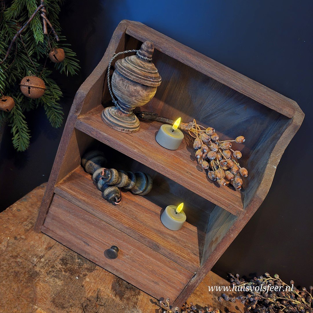 Grutterskastje met lade. - Afbeelding 3