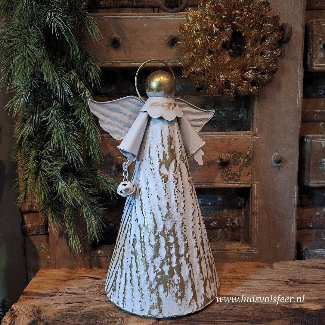 Engel Antiek Witgoud “Kaya” || 45 cm - Afbeelding 3