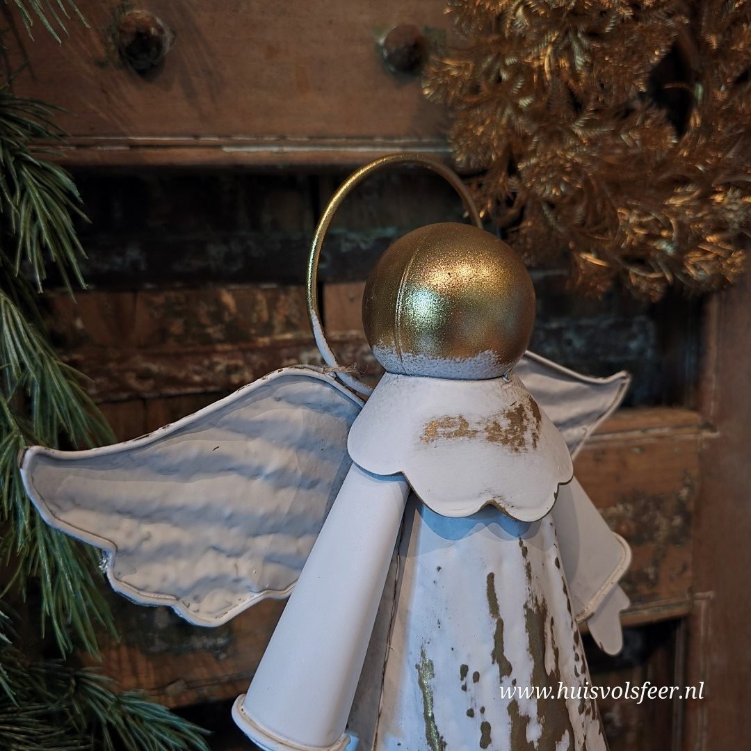 Engel Antiek Witgoud “Kaya” || 45 cm - Afbeelding 4