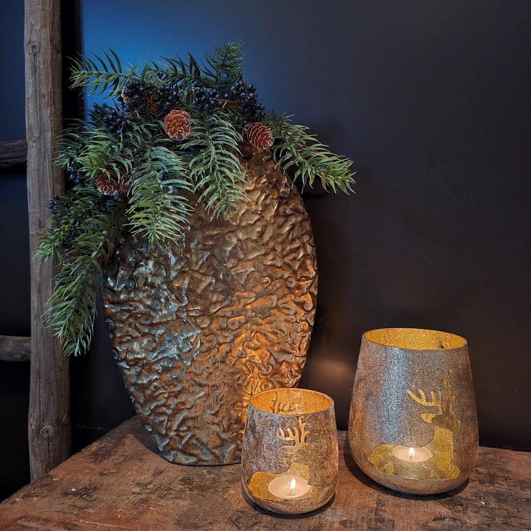 Vaas Linde Hoog- Goud || 36,5 cm - Afbeelding 3