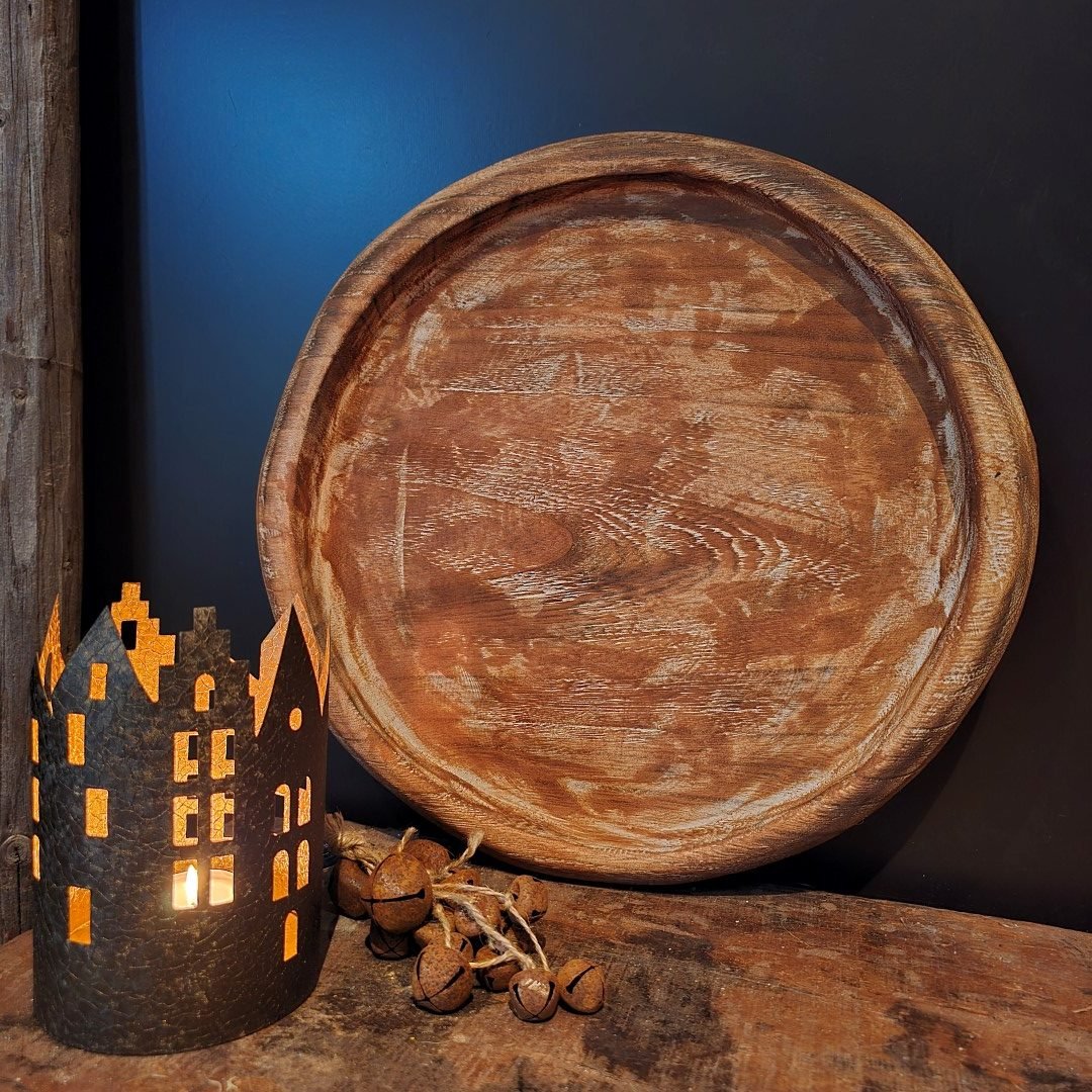 Schaal van paulownia hout || 38 cm - Afbeelding 5