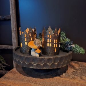 Plateau Paulownia- Old Black || 38 cm.