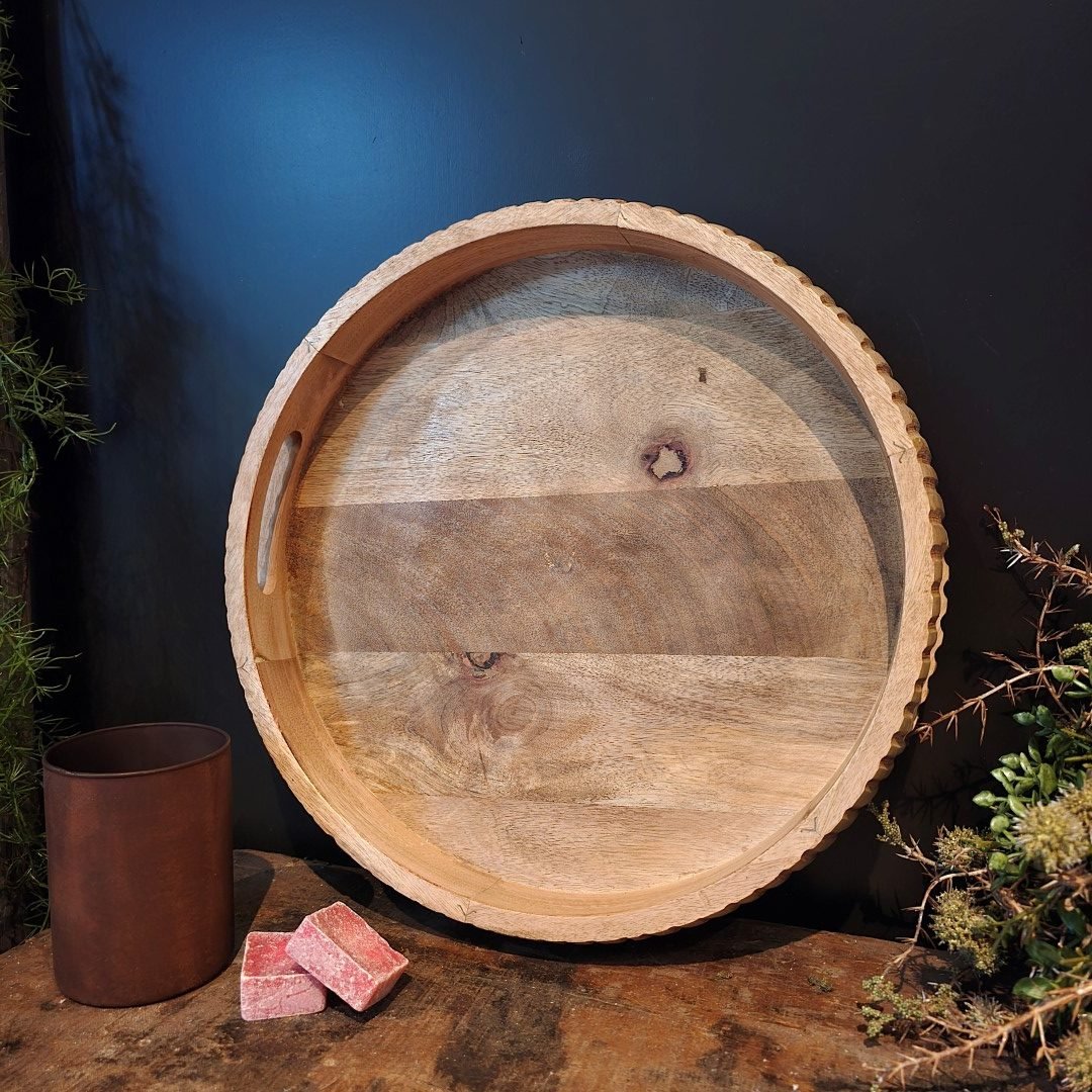 Schaal- Mango hout || 38 cm - Afbeelding 6
