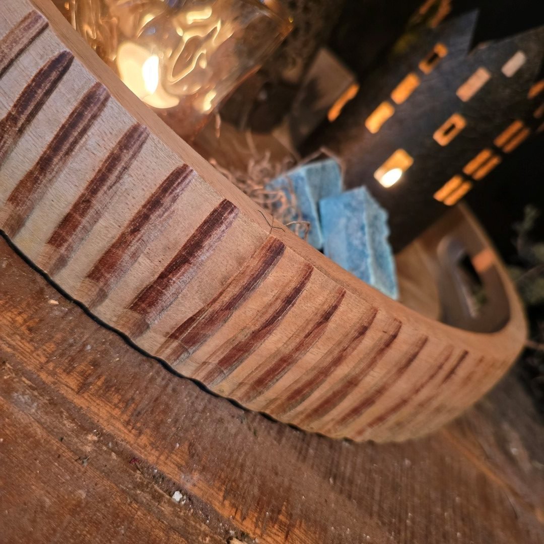 Schaal- Mango hout || 38 cm - Afbeelding 3