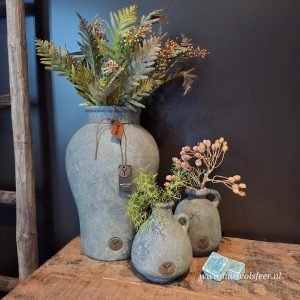 Vase Allure Leather Rope 34 cm- Majestic Vintage || Brynxz