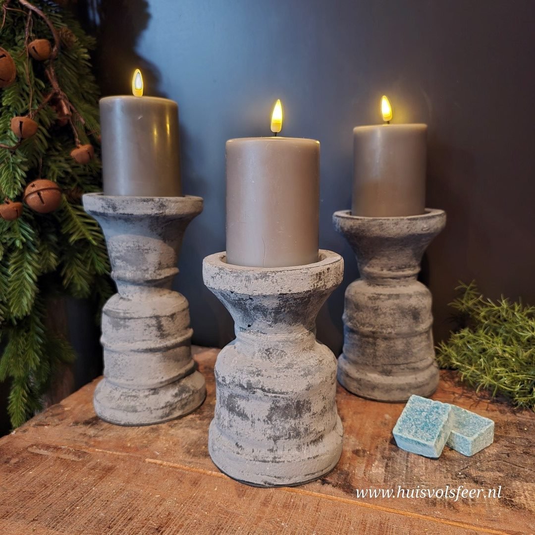Candleholder Best M- Stone Black || Brynxz. - Afbeelding 3