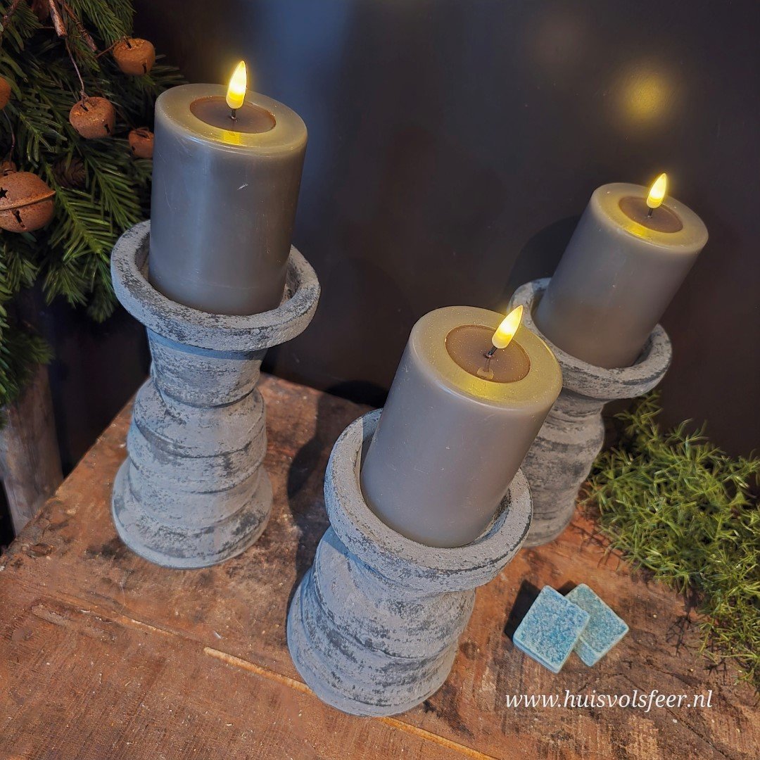 Candleholder Best M- Stone Black || Brynxz. - Afbeelding 5