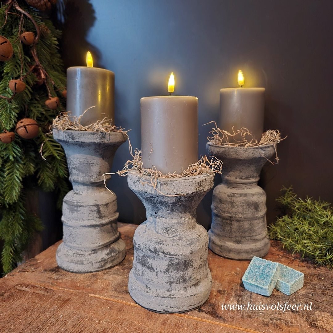 Candleholder Best M- Stone Black || Brynxz. - Afbeelding 2
