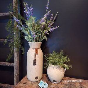 Vase Leather Rope Luxury 37 cm- Majestic Taupe || Brynxz.