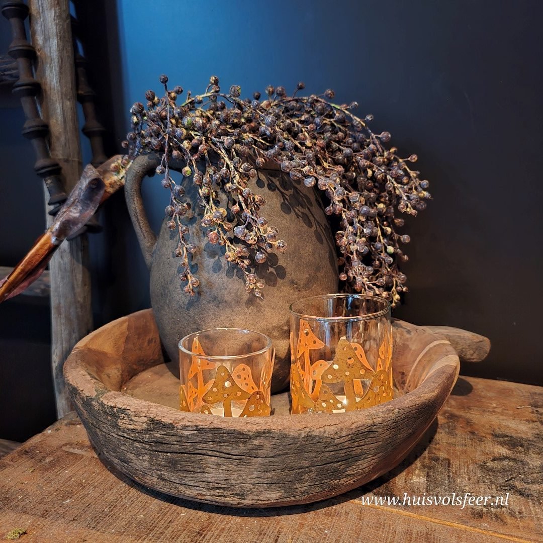 Waxinelichthouder Paddenstoel Roest || Small - Afbeelding 3