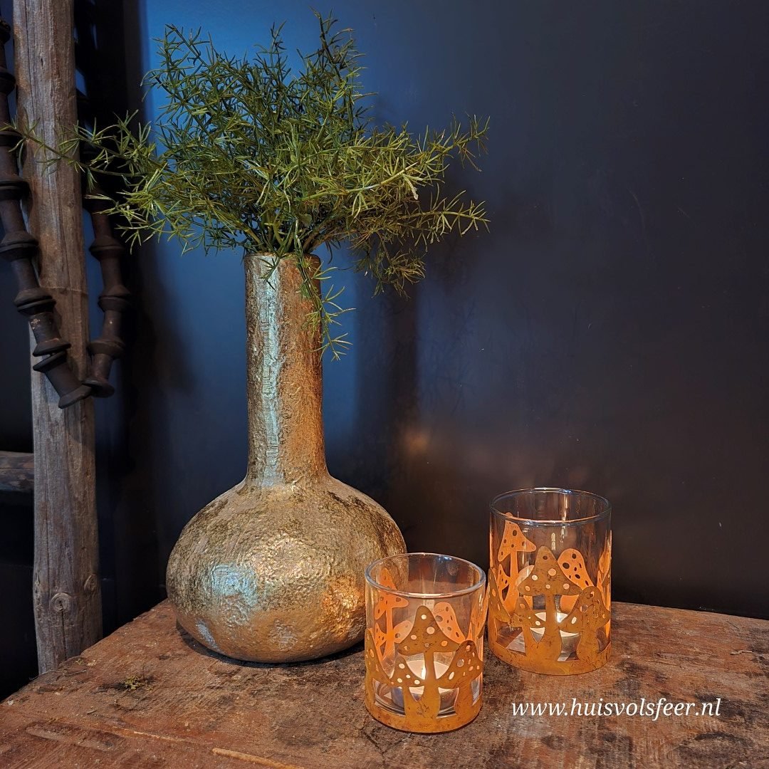 Waxinelichthouder Paddenstoel Roest || Small - Afbeelding 6