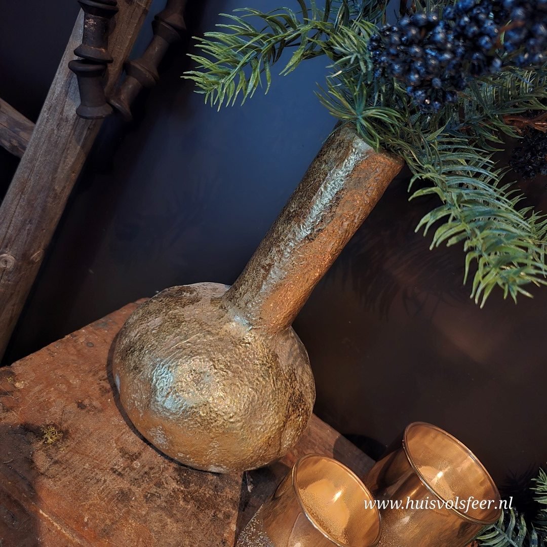 Vaas goud- 28 cm - Afbeelding 3