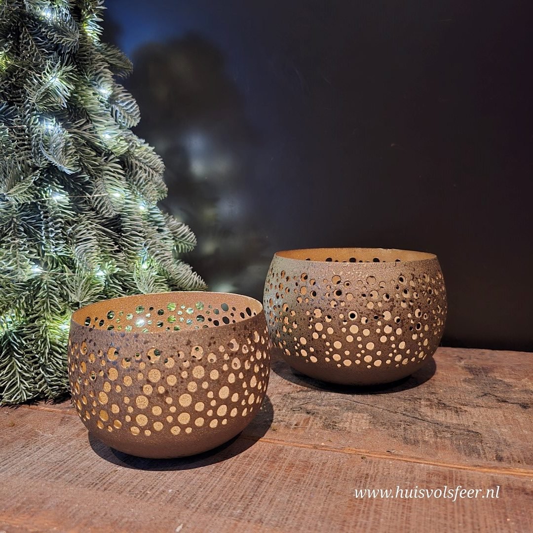 Gold Glow- M || Waxinelichthouder - Afbeelding 6