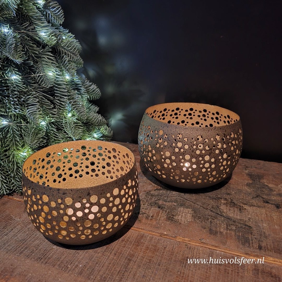 Gold Glow- M || Waxinelichthouder - Afbeelding 5