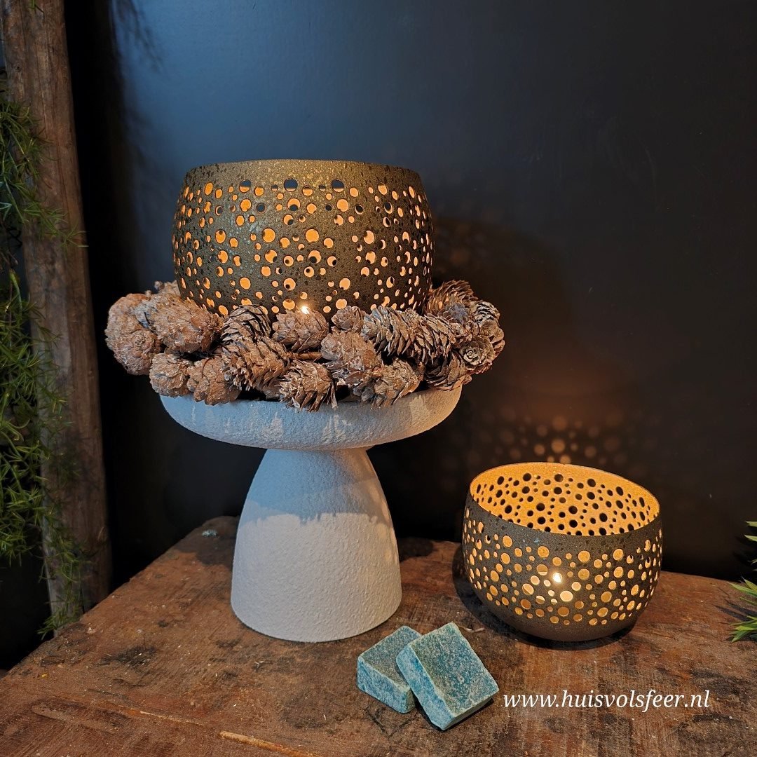 Gold Glow- M || Waxinelichthouder - Afbeelding 4