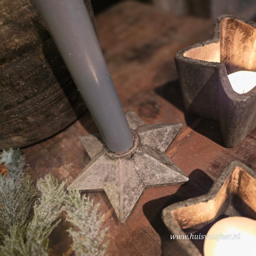 Kandelaar Ster- Beton || PMR - Afbeelding 6