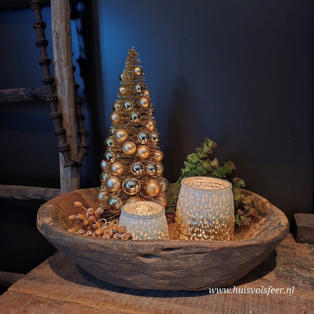 Cone Tree Kerstboom- Goud || 32 cm - Afbeelding 2