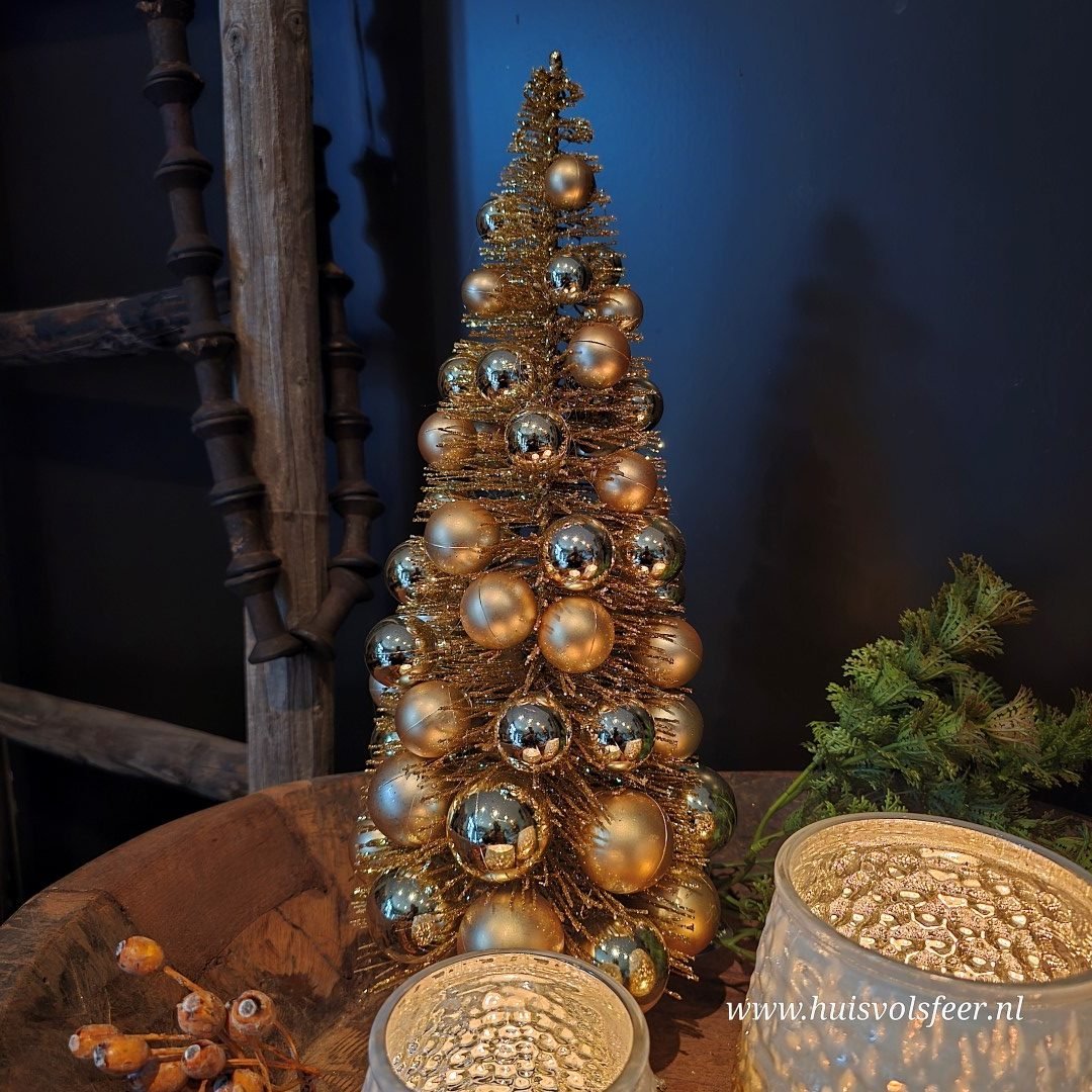 Cone Tree Kerstboom- Goud || 32 cm - Afbeelding 6