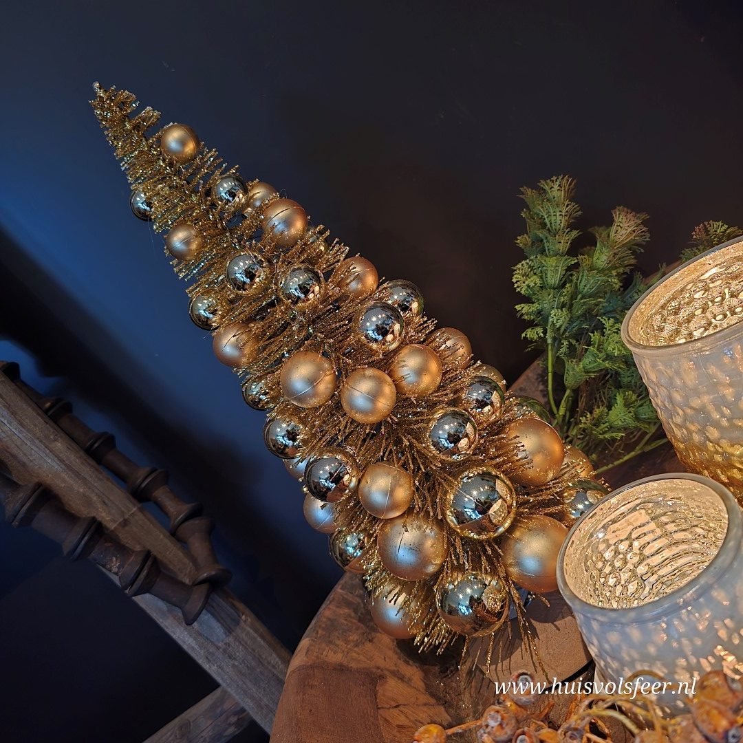 Cone Tree Kerstboom- Goud || 32 cm - Afbeelding 7