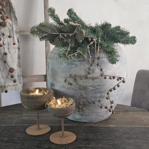 Ster met Belletjes- Roestkleurig || 25 cm