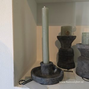 Dinner Candleholder Classic- Stone Black || Brynxz