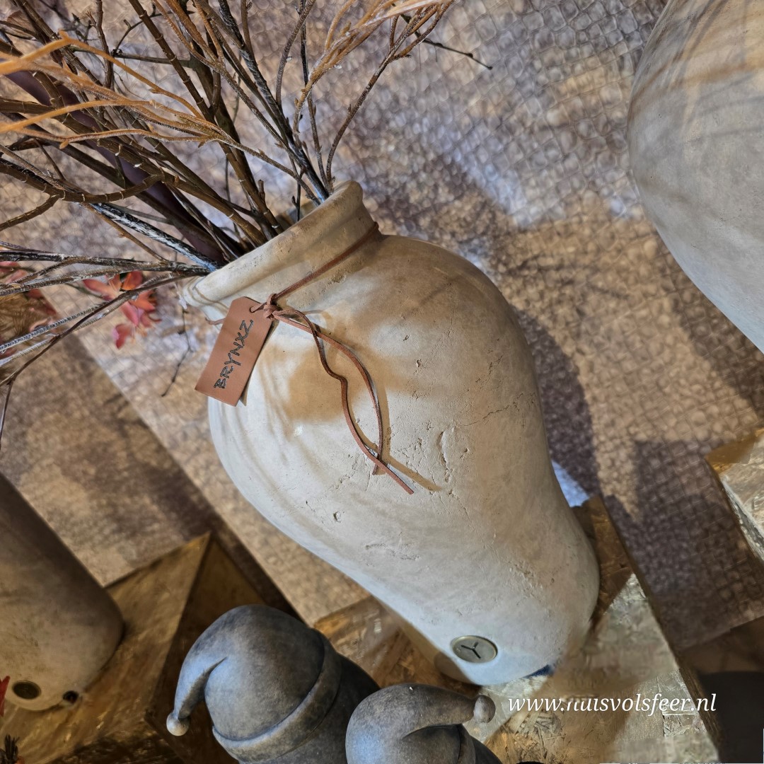 Vase Allure Leather Rope 34 cm- Majestic Taupe || Brynxz - Afbeelding 6