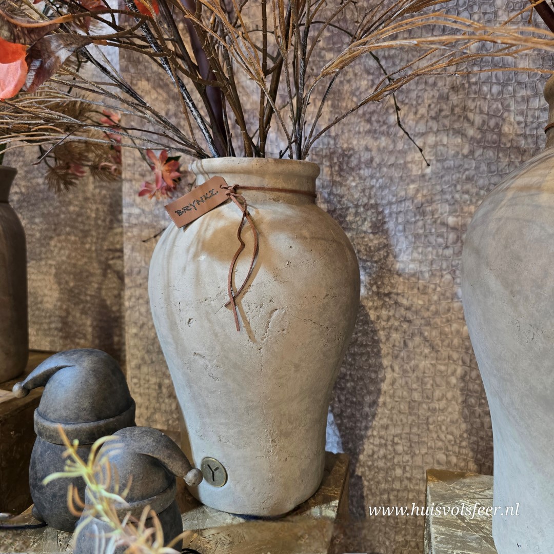 Vase Allure Leather Rope 34 cm- Majestic Taupe || Brynxz - Afbeelding 5