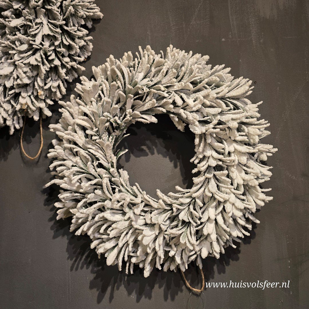 Winterse sneeuwkrans || 40 cm - Afbeelding 13