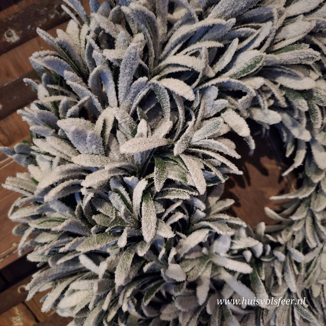 Winterse sneeuwkrans || 40 cm - Afbeelding 3