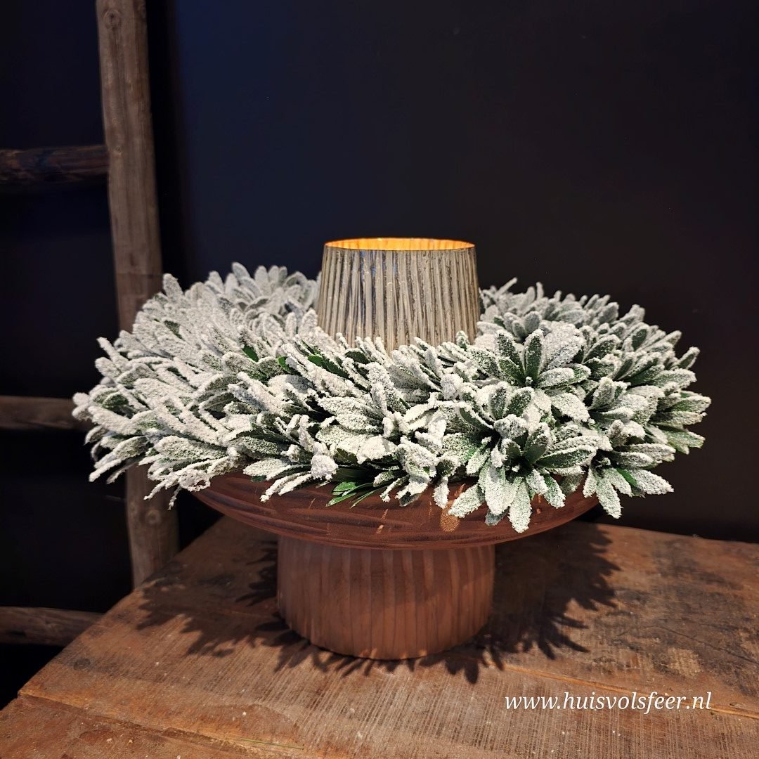 Winterse sneeuwkrans || 40 cm - Afbeelding 4