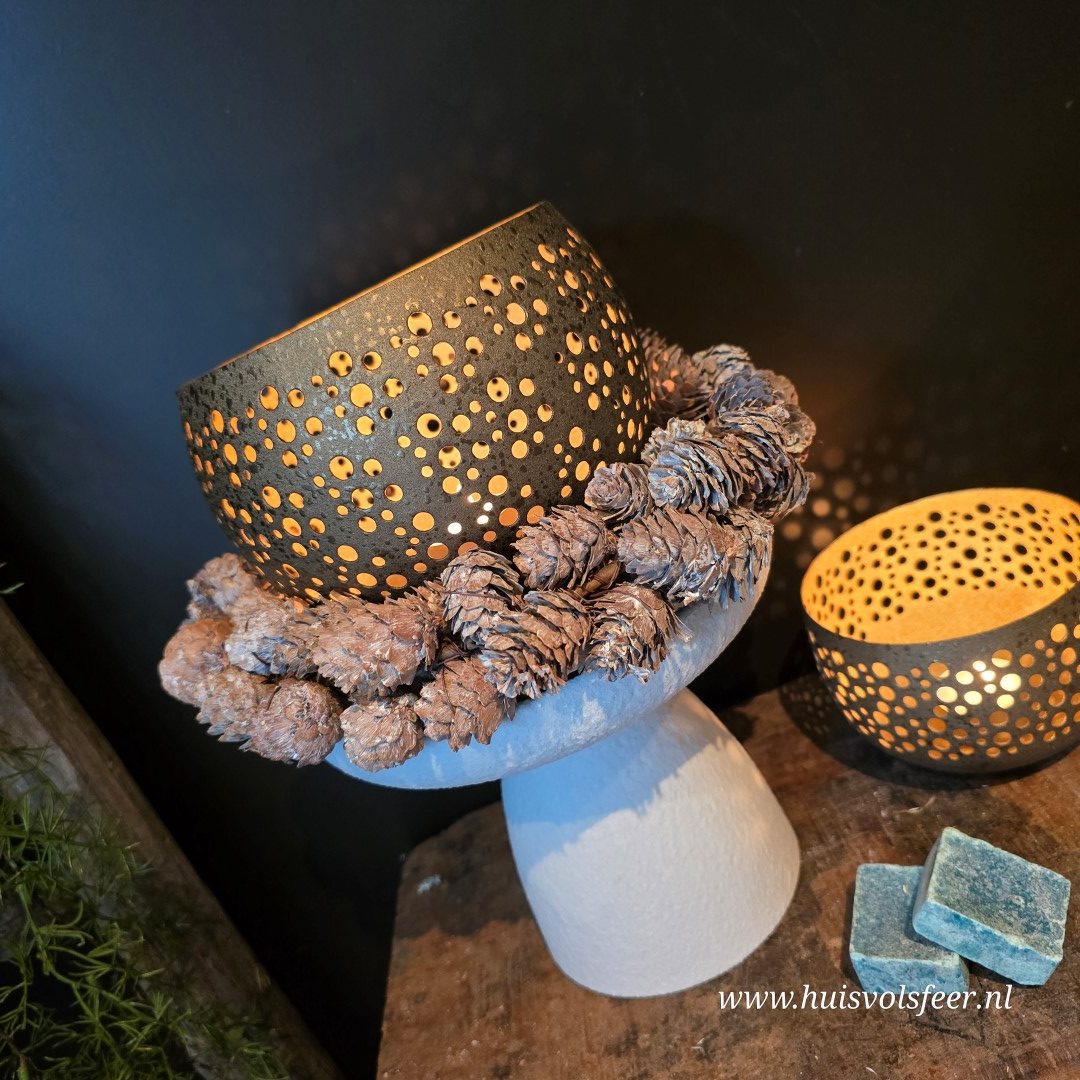 Elegante schaal op voet - Afbeelding 4