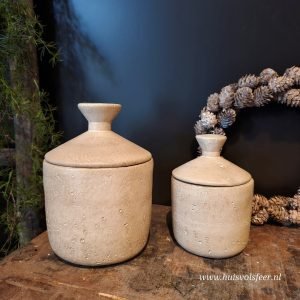 Pors Pot met deksel- 10 cm