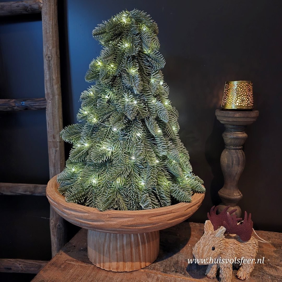 Plateau Paulownia- Hout Bruin || 38 cm. - Afbeelding 5