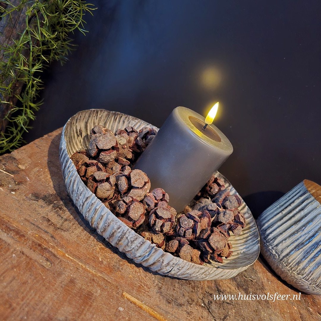 Bewerkte Schaal Gold White- Hoge rand || 23 cm - Afbeelding 8