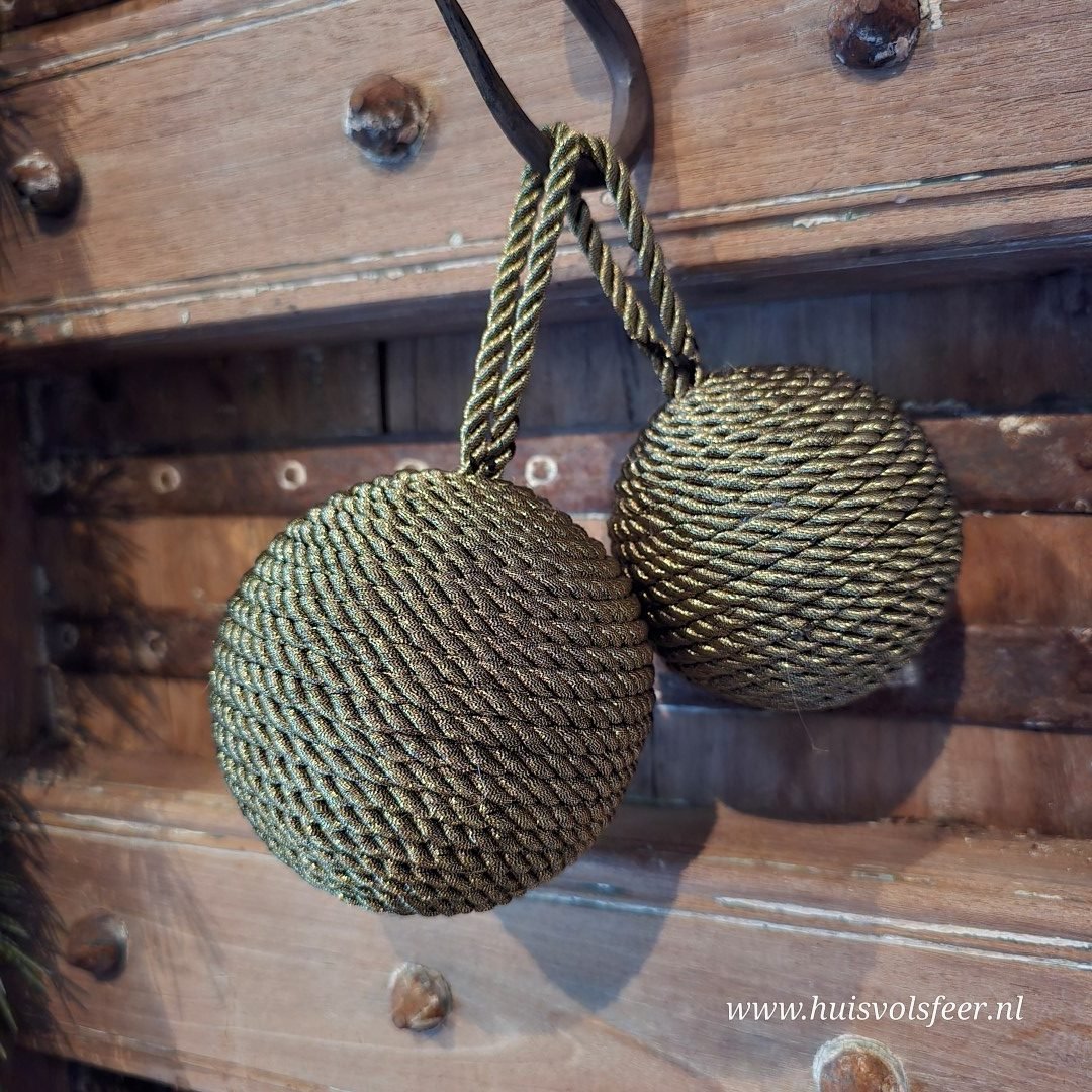 Kerstbal Olive || 10 cm - Afbeelding 4