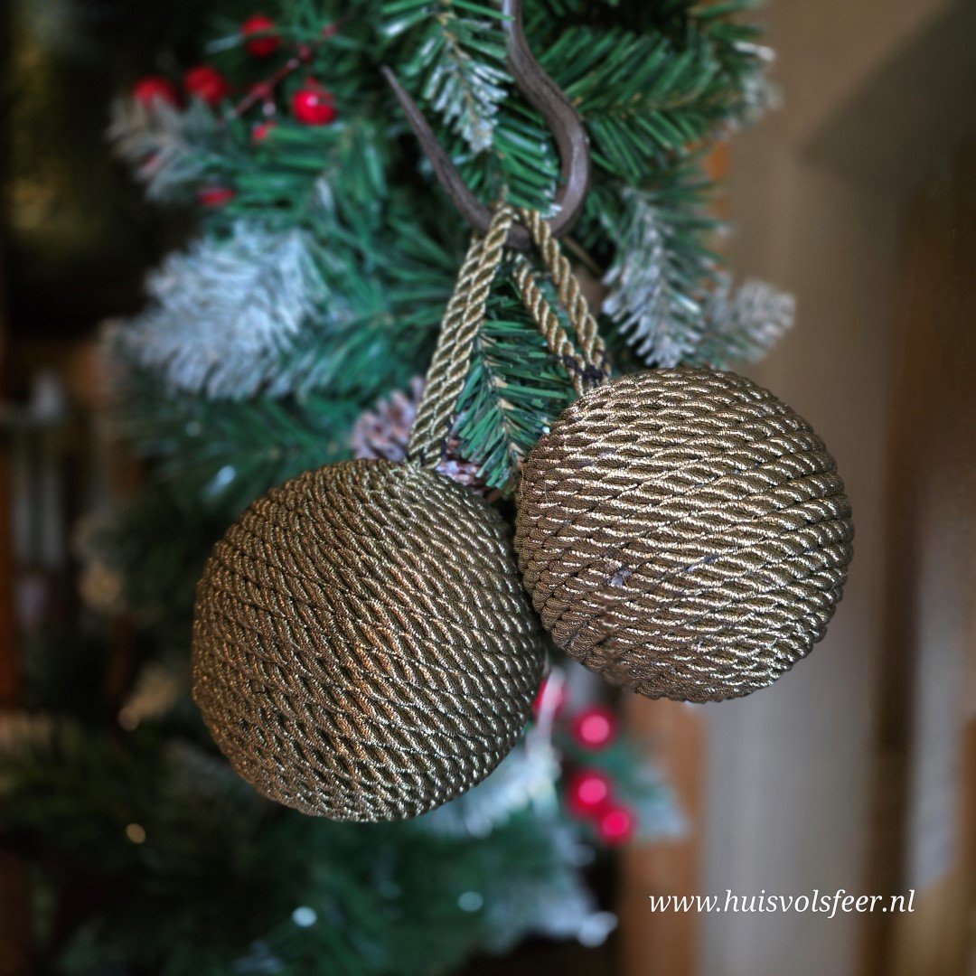 Kerstbal Olive || 10 cm - Afbeelding 3